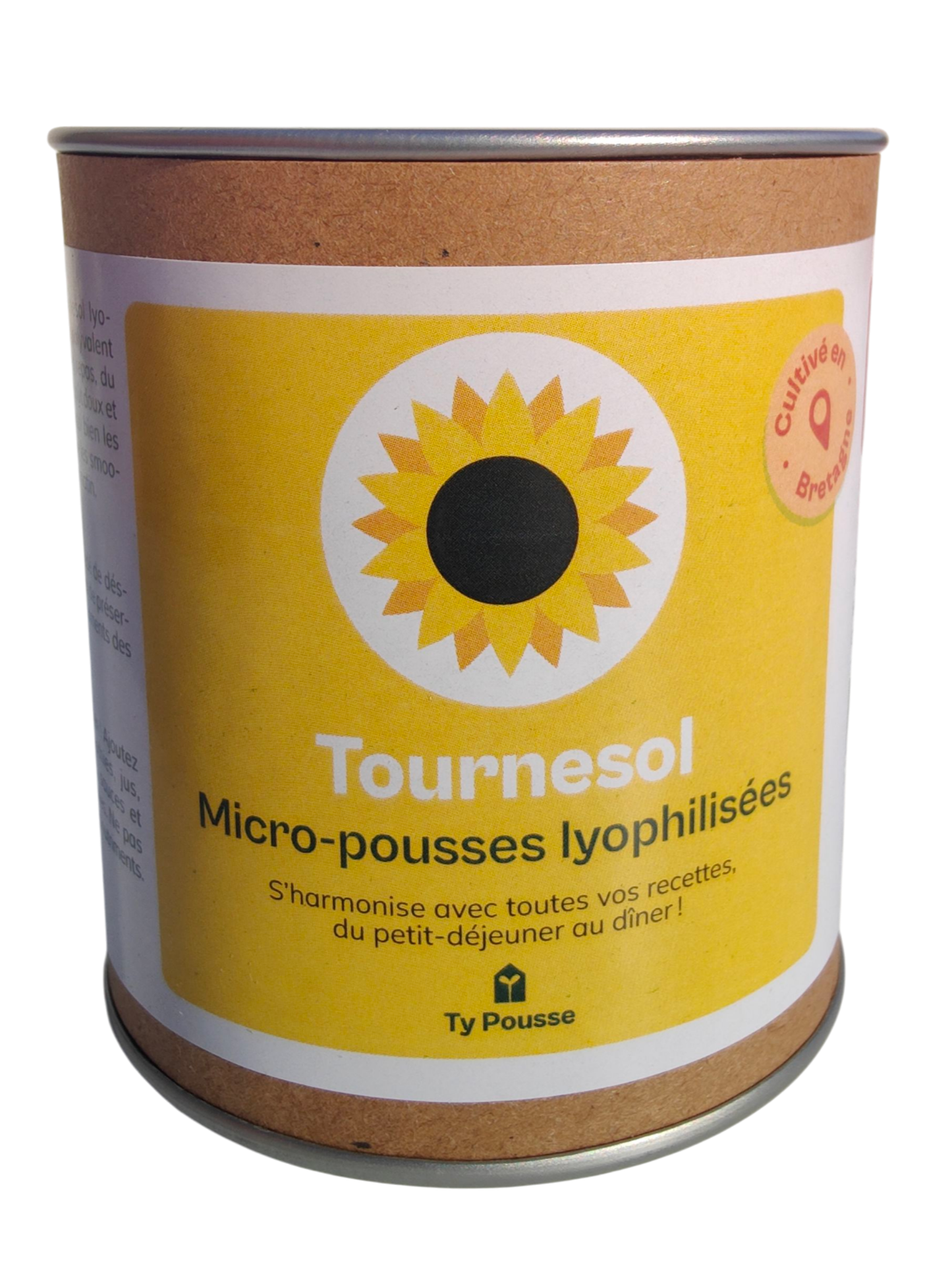 Micro pousses de Tournesol lyophilisées et bio